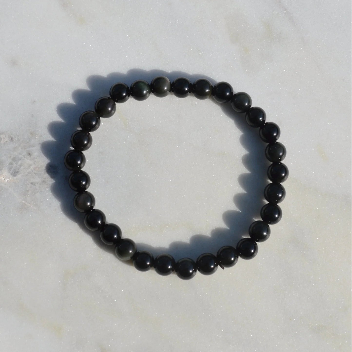 Regenbogen-Obsidian Armband - 4mm, 6mm, 8mm