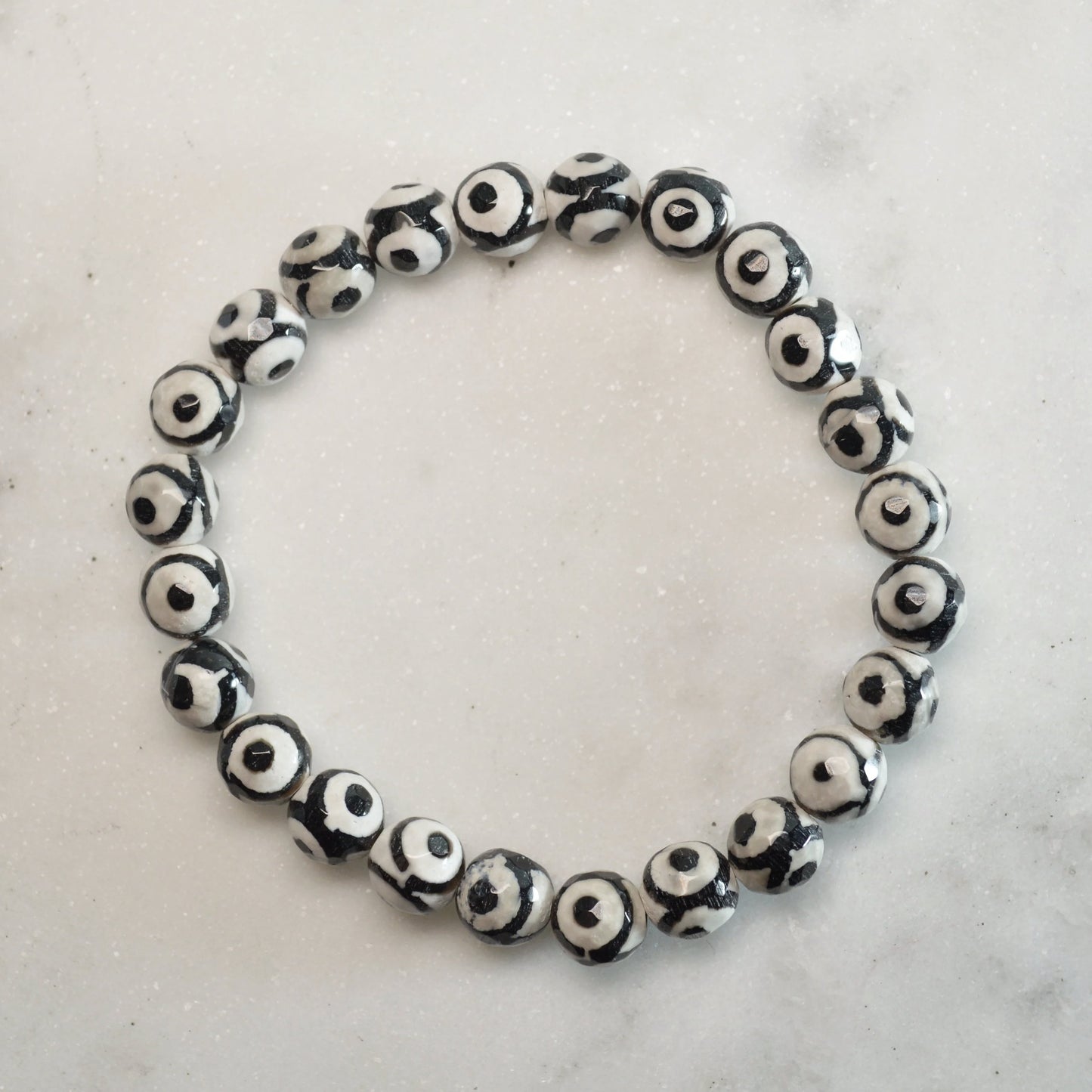 Augen Achat Armband (facettiert) - 8mm