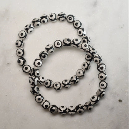 Augen Achat Armband (facettiert) - 8mm