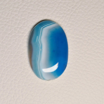 Blauer Achat Cabochon