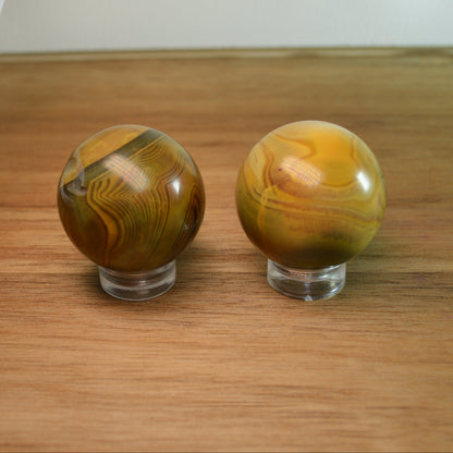 Gelb-Braune Achat Kugel