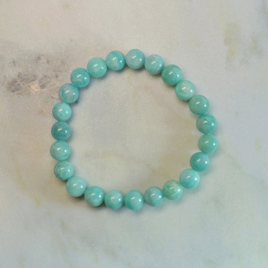 Amazonit Armband - 6mm, 8mm