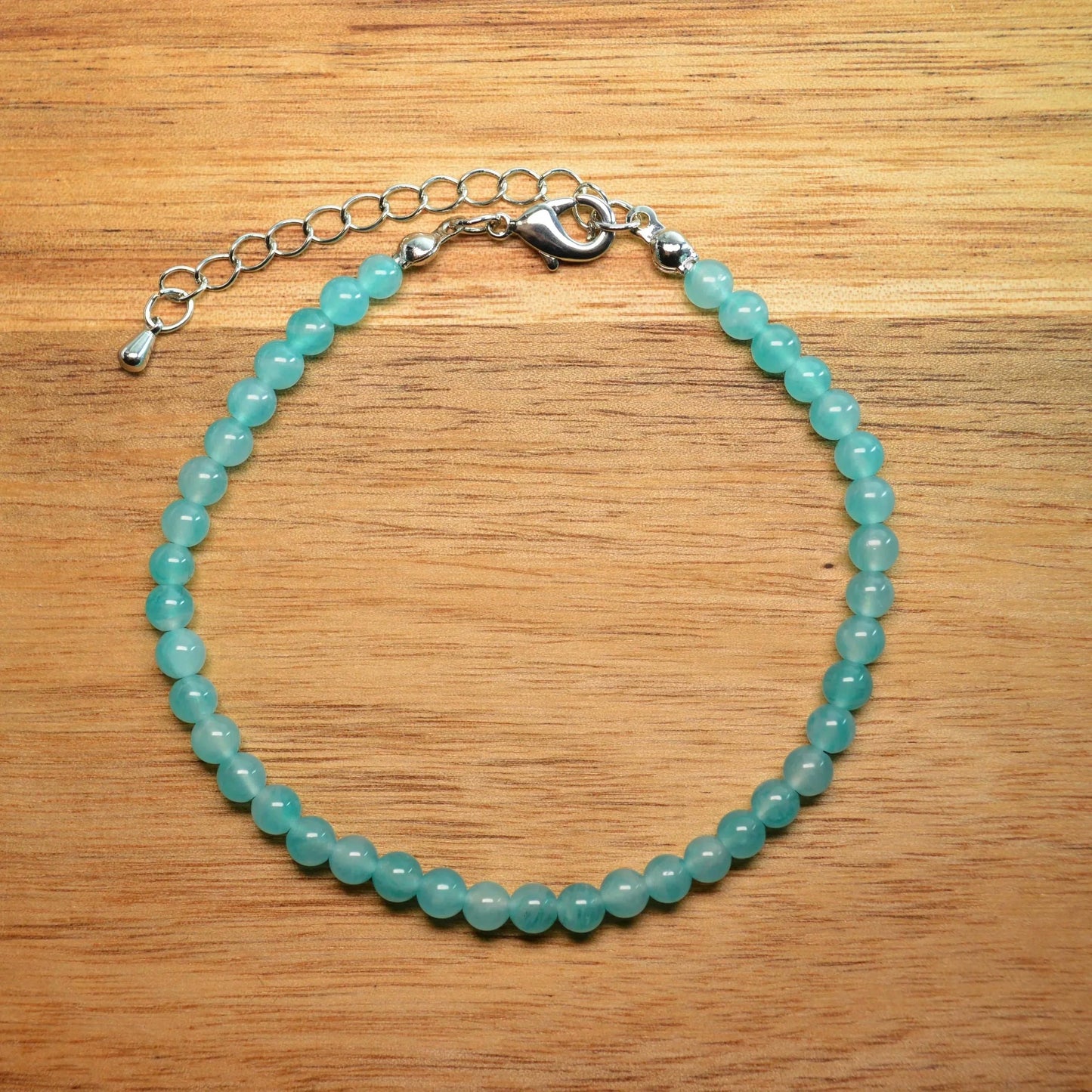 Amazonit Fußkettchen - 4mm