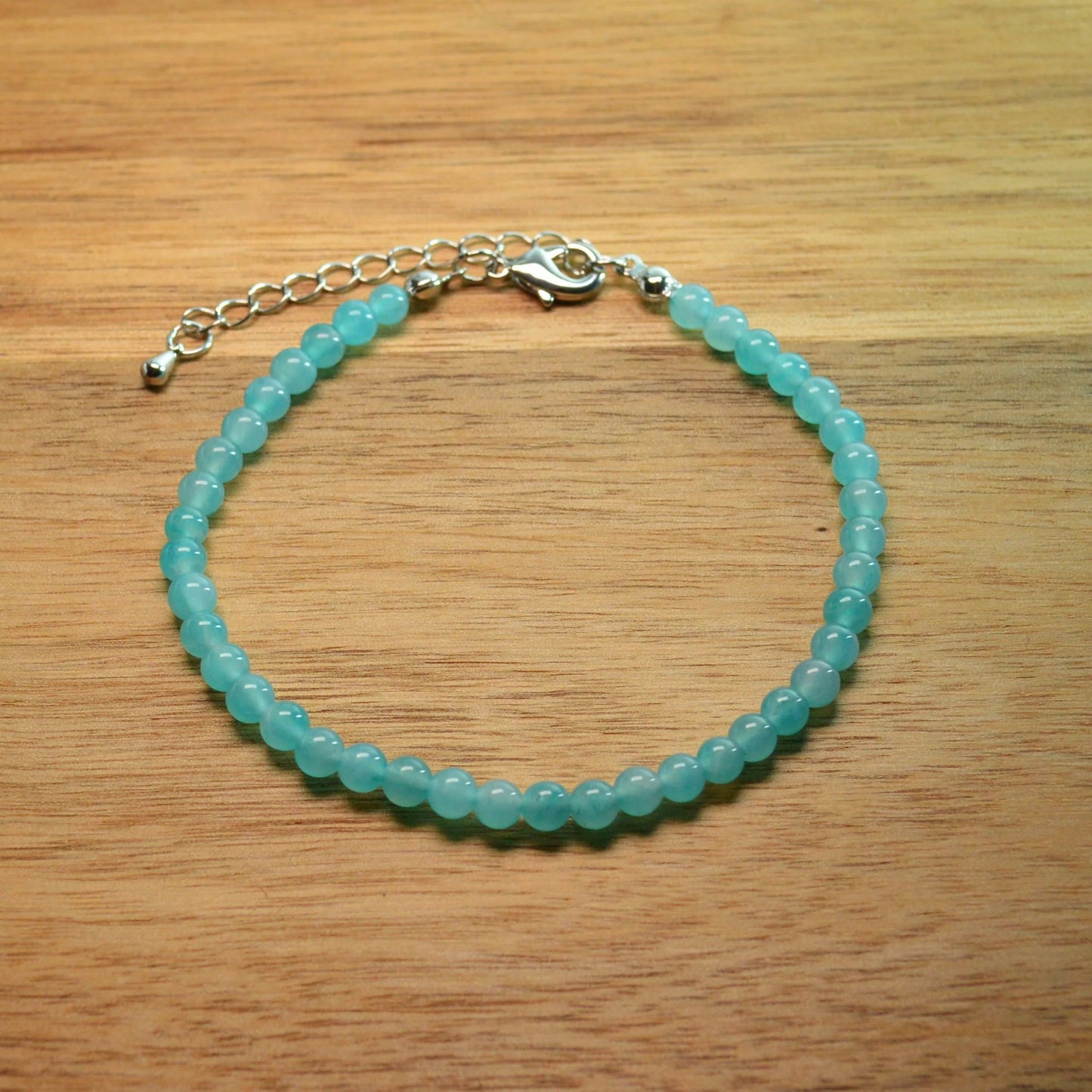 Amazonit Fußkettchen - 4mm