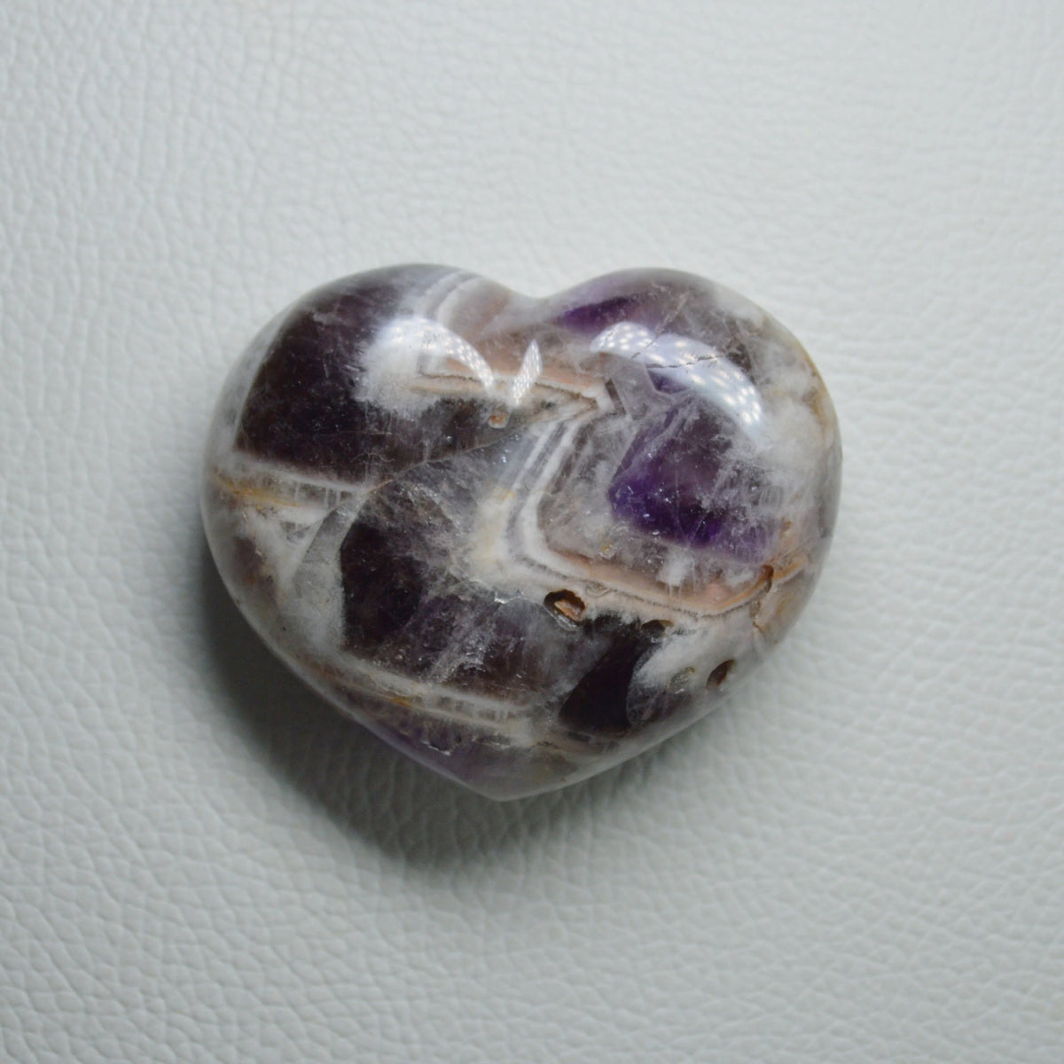 Chevron-Amethyst Herz