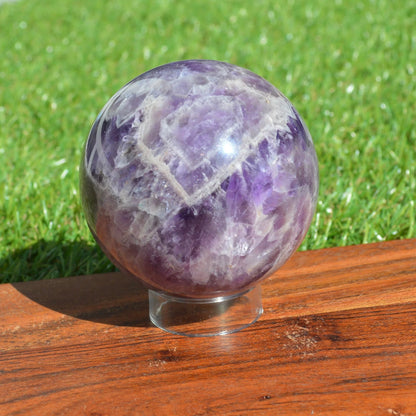 Chevron-Amethyst Kugel 65mm