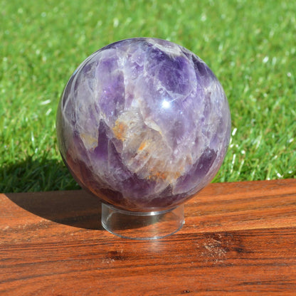 Chevron-Amethyst Kugel 65mm