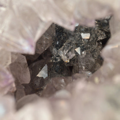 Amethyst Geode mit Rutil