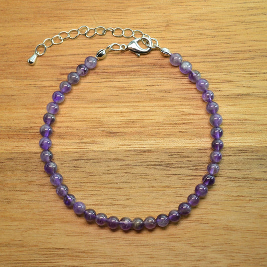 Amethyst Fußkettchen - 4mm