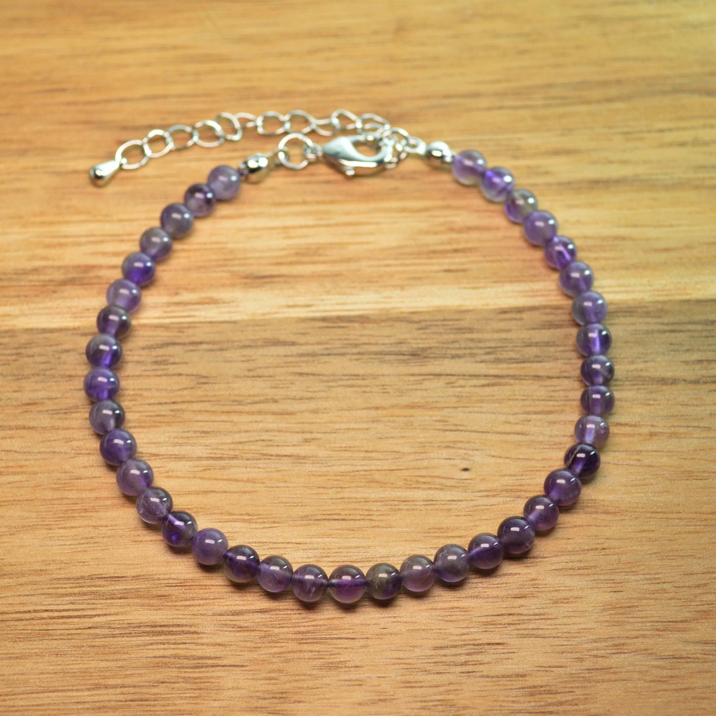 Amethyst Fußkettchen - 4mm