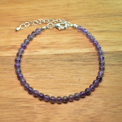 Amethyst Fußkettchen - 4mm