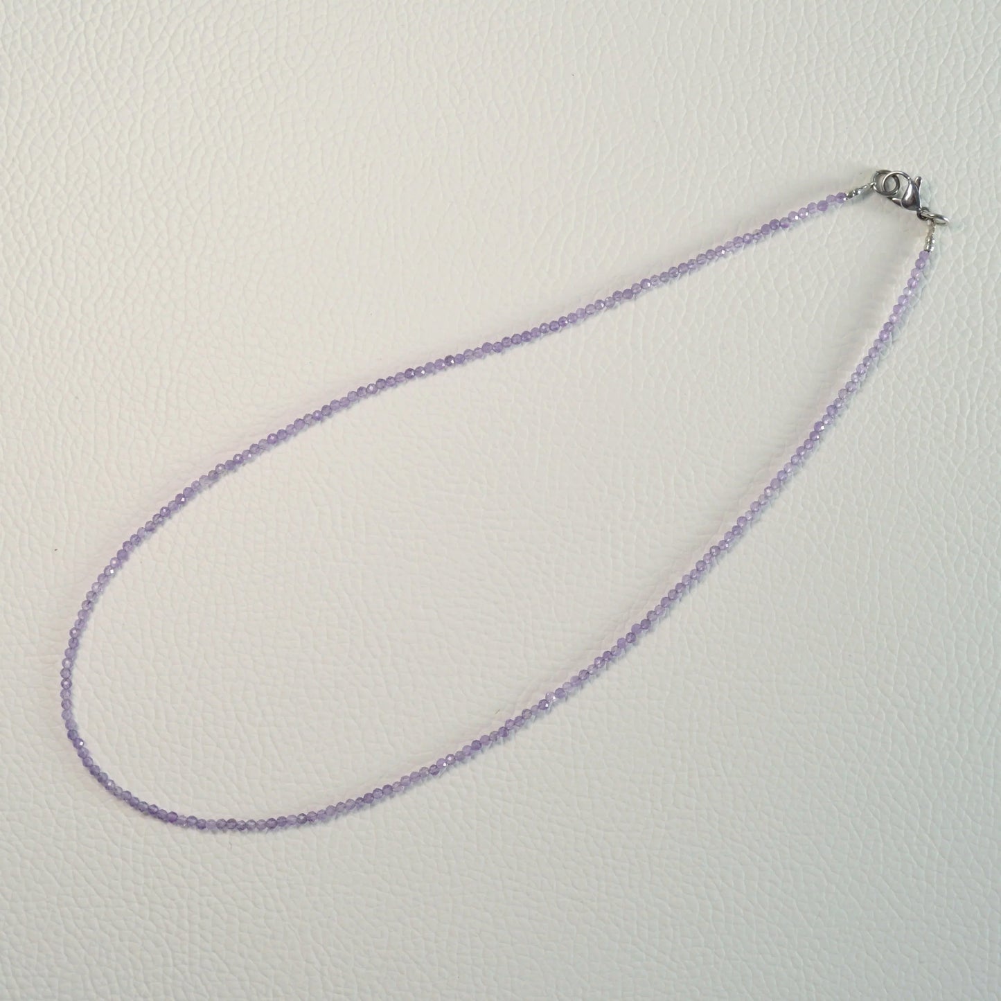 Amethyst Halskette (facettiert) 45cm - 2mm