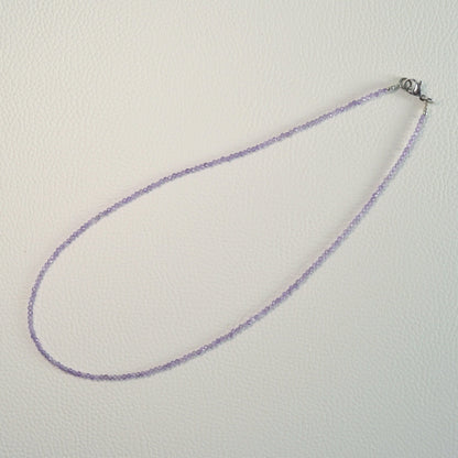 Amethyst Halskette (facettiert) 45cm - 2mm