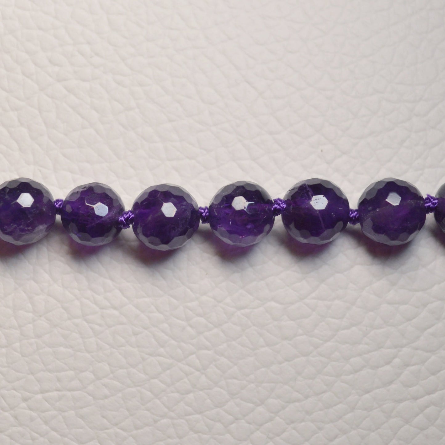 Amethyst Halskette (facettiert) 45cm - 8mm