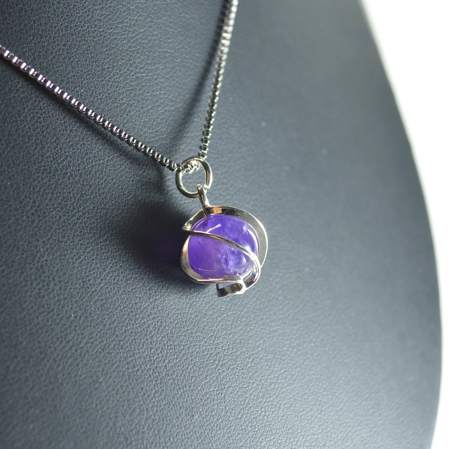 Amethyst Kugel Anhänger