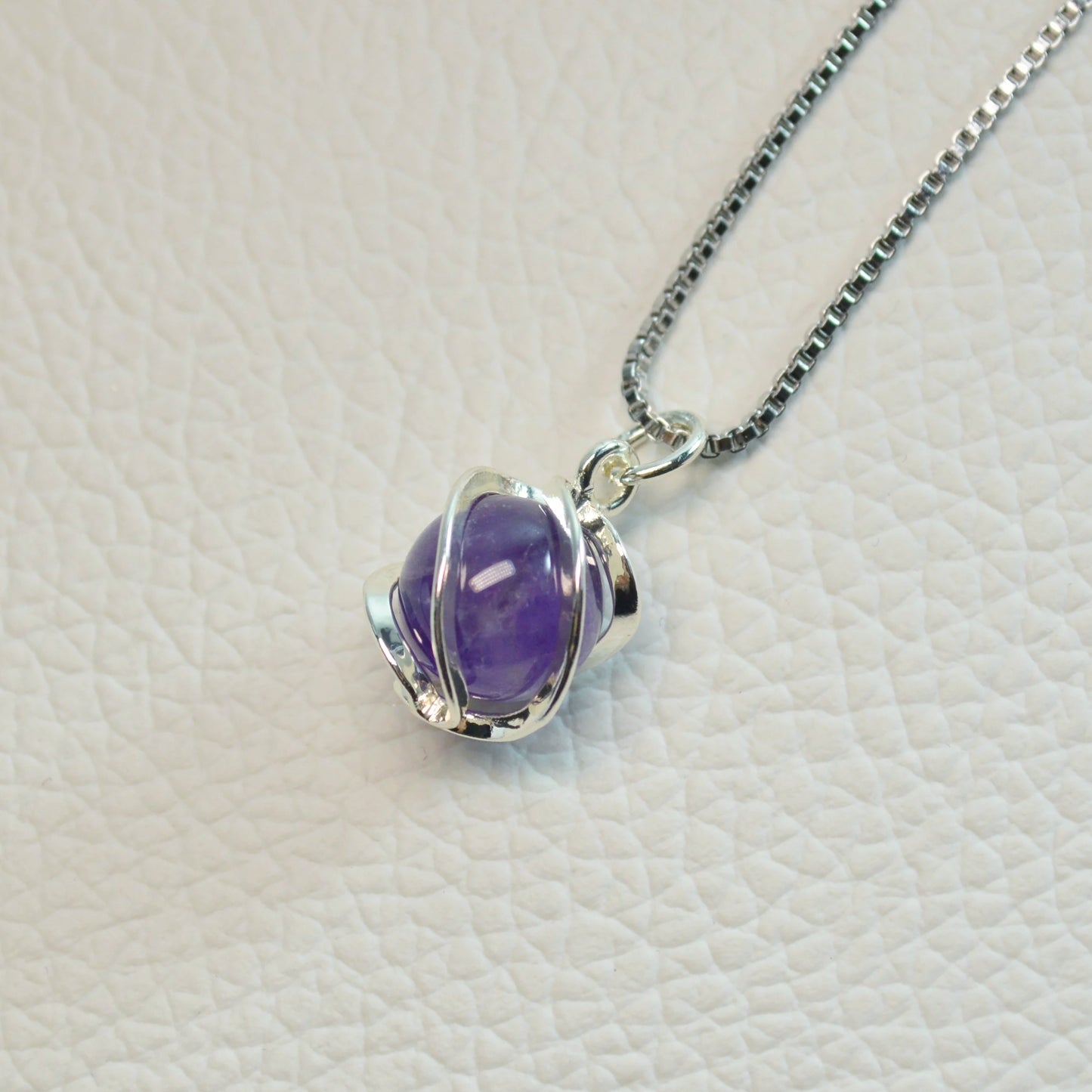 Amethyst Kugel Anhänger