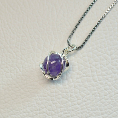 Amethyst Kugel Anhänger