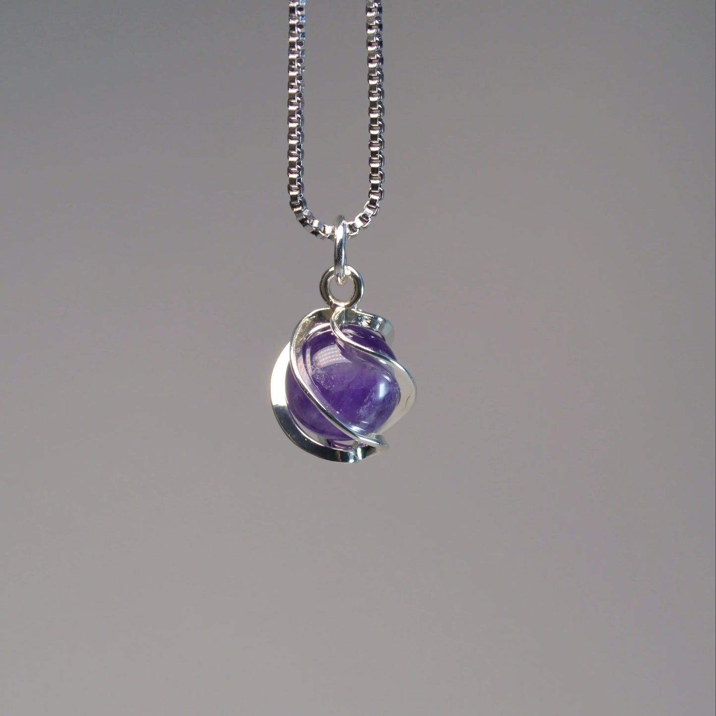 Amethyst Kugel Anhänger