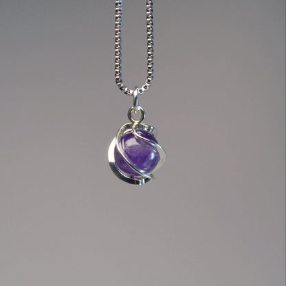 Amethyst Kugel Anhänger