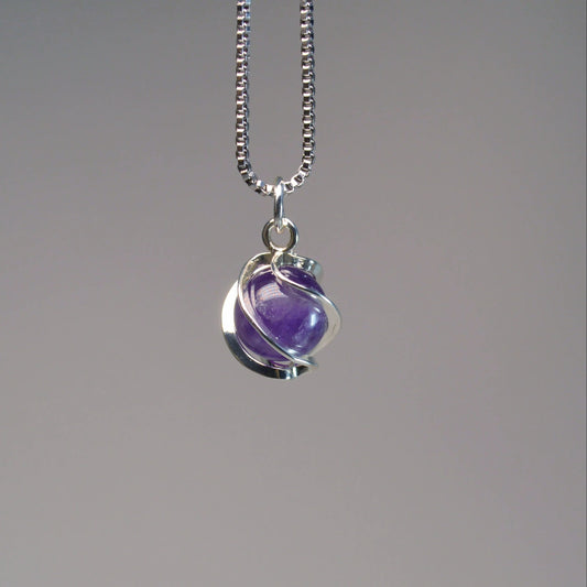 Amethyst Kugel Anhänger