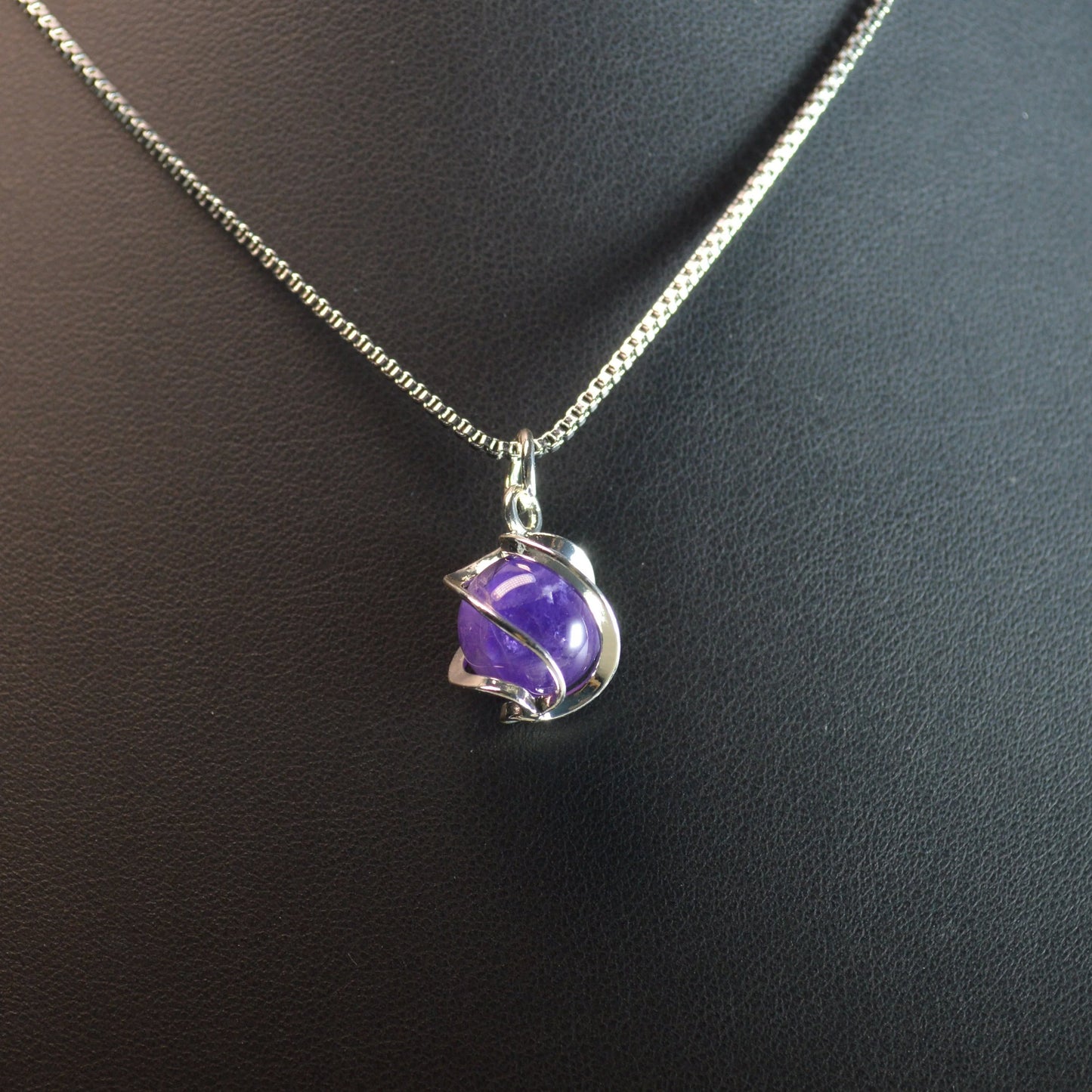 Amethyst Kugel Anhänger