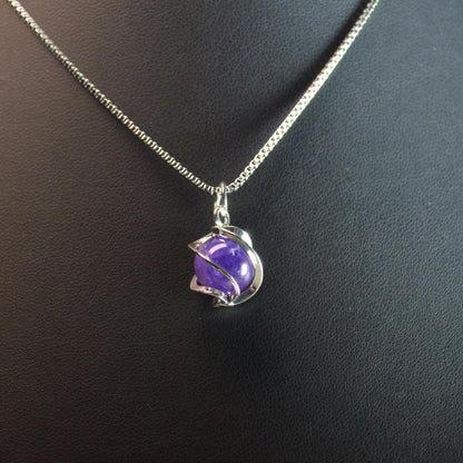 Amethyst Kugel Anhänger