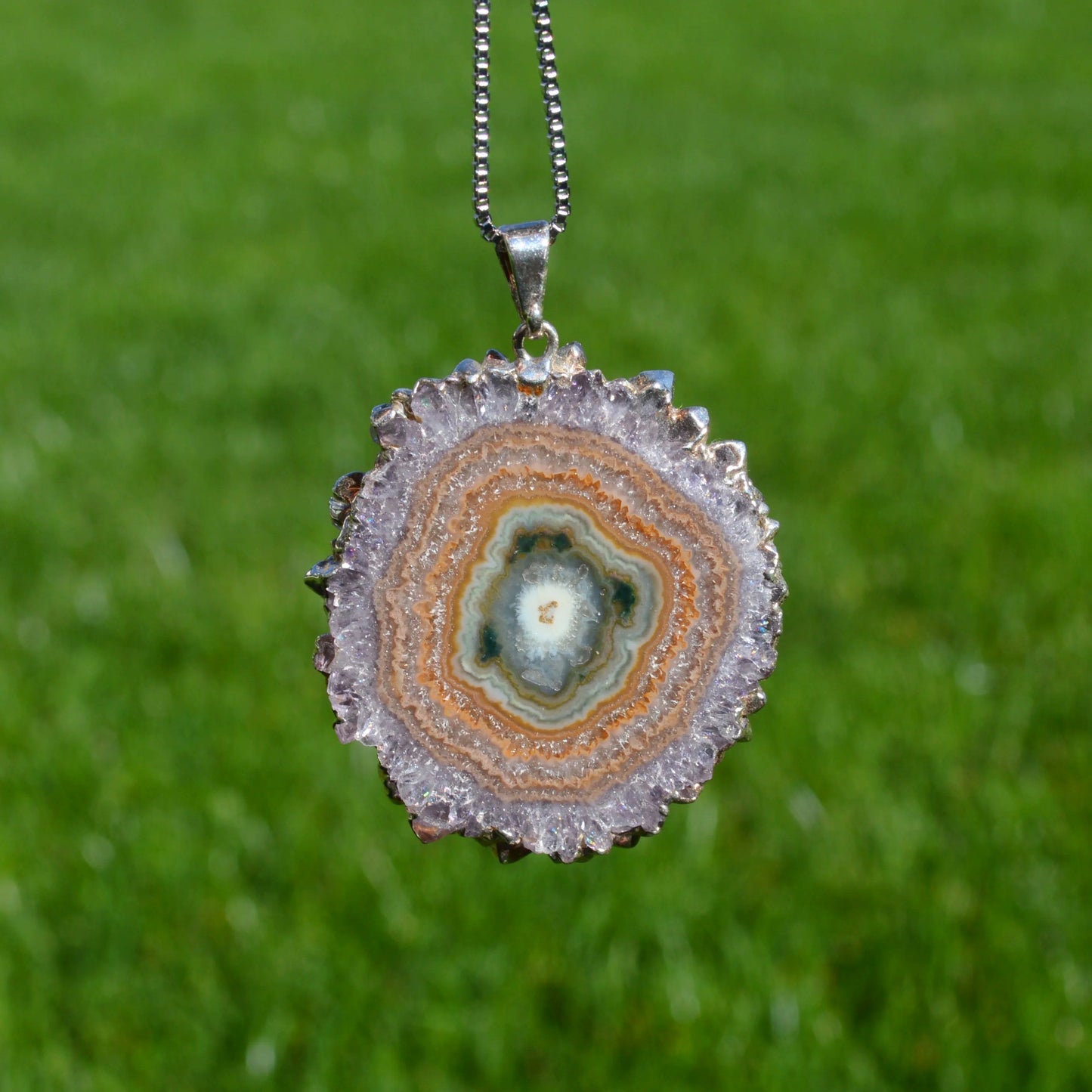 Amethyst Stalaktit Anhänger