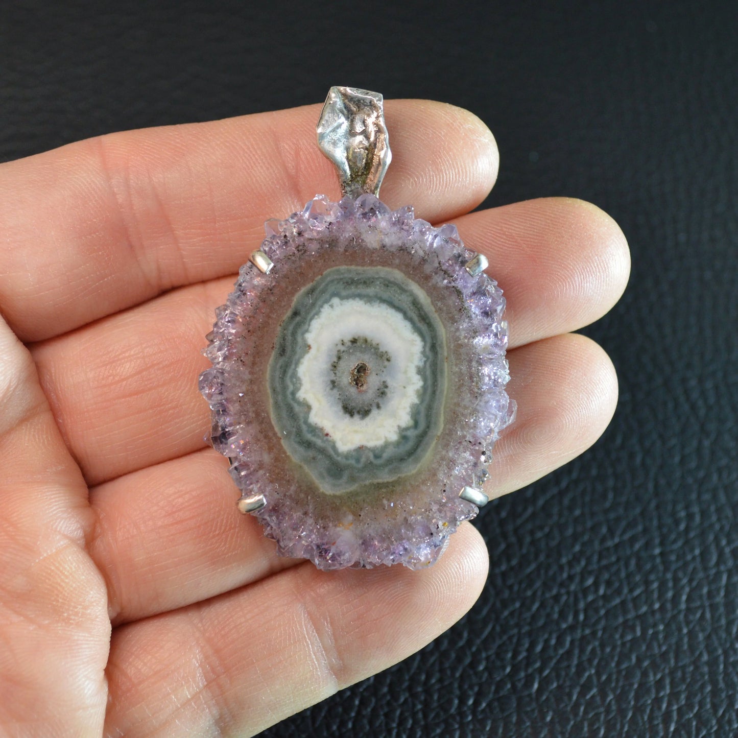 Amethyst Stalaktit Anhänger