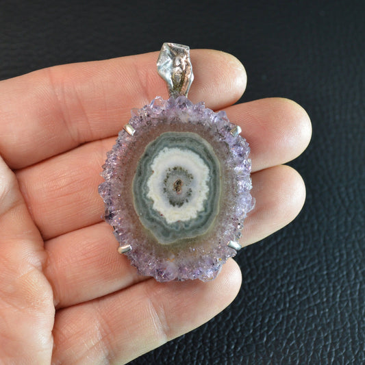 Amethyst Stalaktit Anhänger