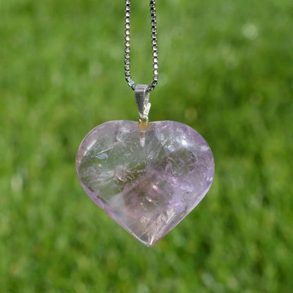 Ametrin Herz Anhänger mit Phantom