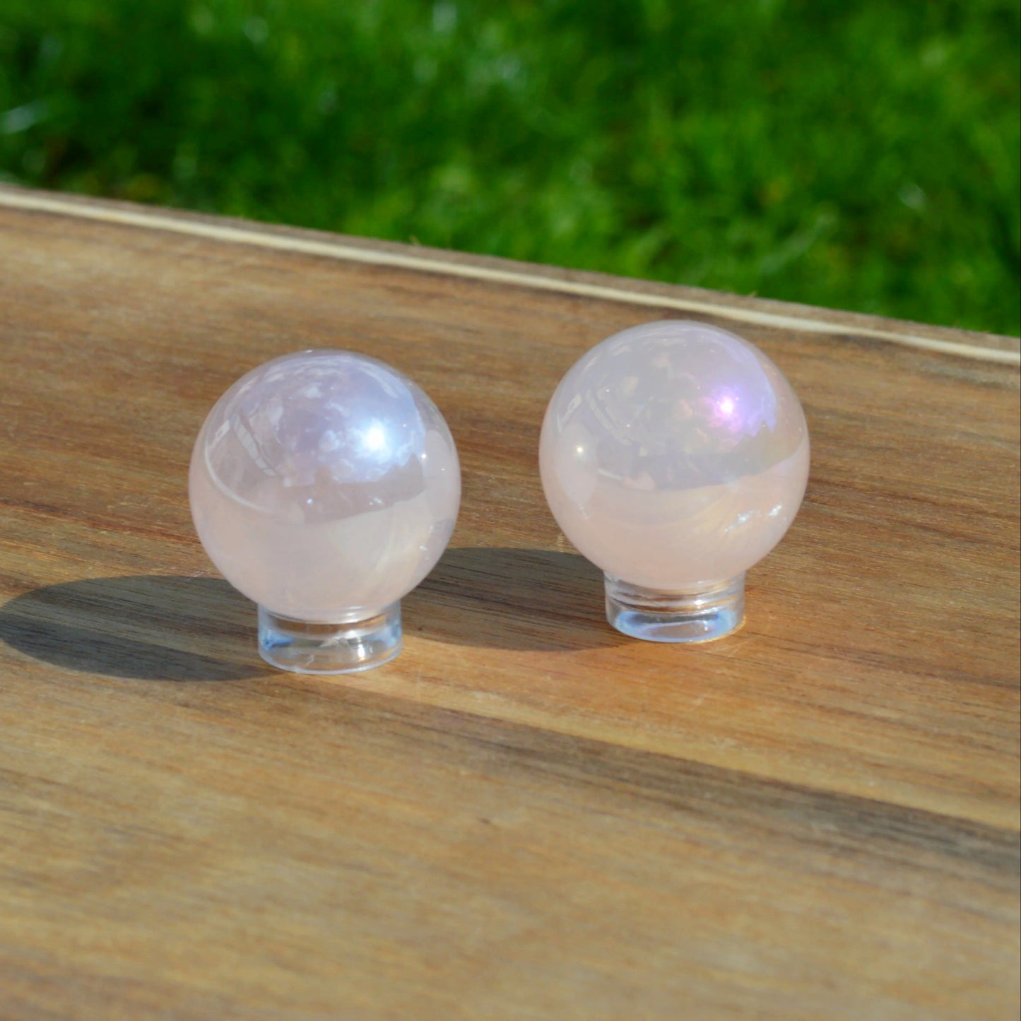 Aura Rosenquarz Kugel 30mm