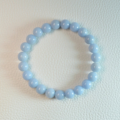 Angelit Armband - 6mm, 8mm