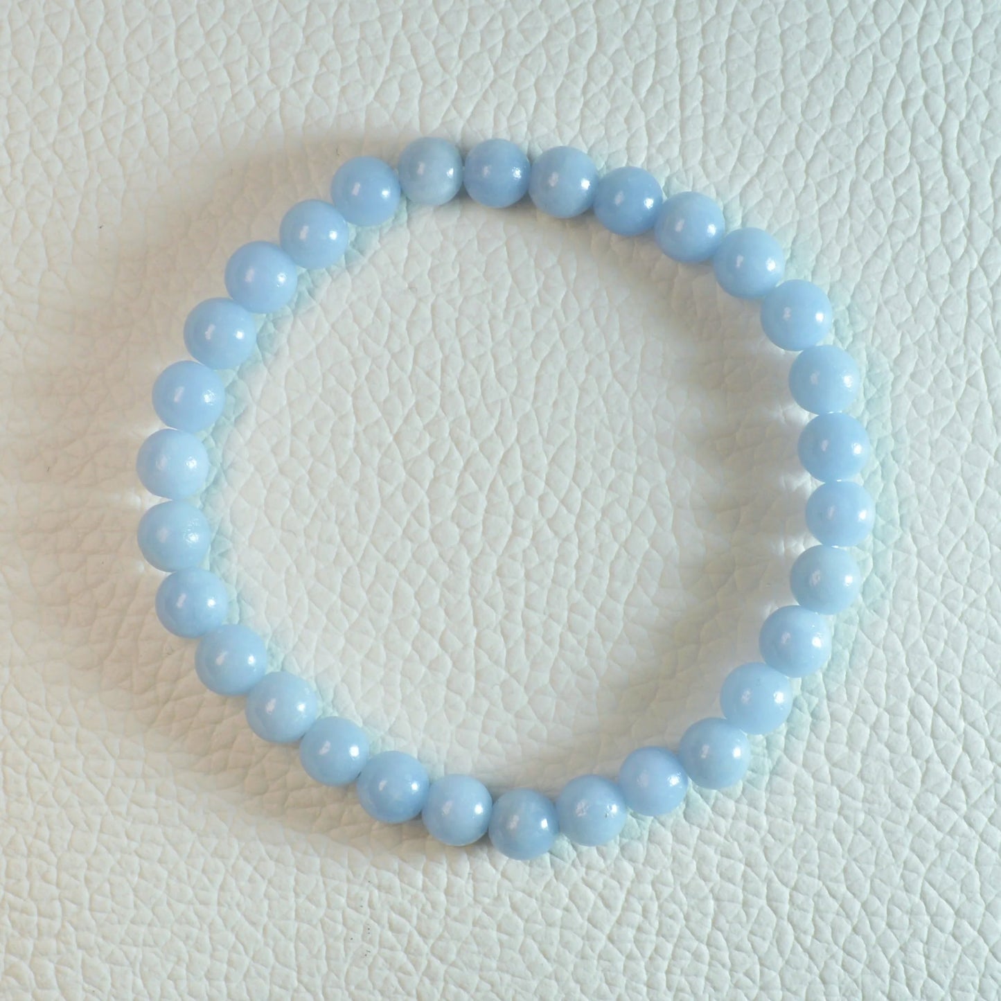 Angelit Armband - 6mm, 8mm