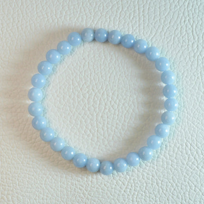 Angelit Armband - 6mm, 8mm