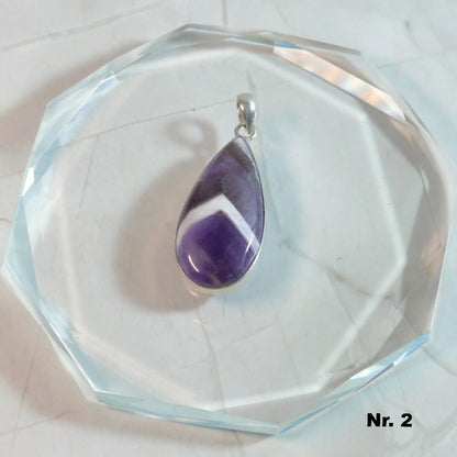 Chevron Amethyst Anhänger - wähle deinen Favoriten