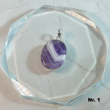 Chevron Amethyst Anhänger - wähle deinen Favoriten