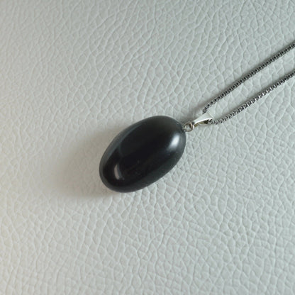Rauch-Obsidian (Apachenträne) Anhänger