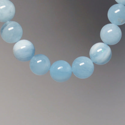 Aquamarin Armband - 4mm, 8mm