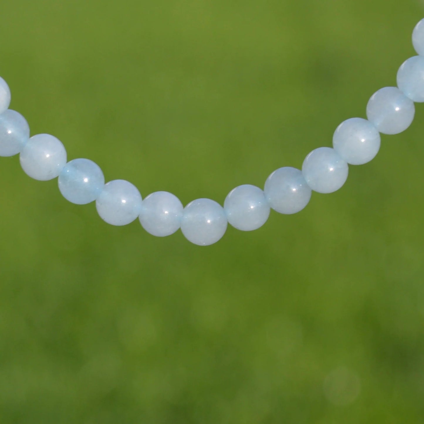 Aquamarin Armband - 4mm, 8mm