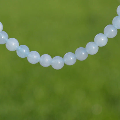 Aquamarin Armband - 4mm, 8mm