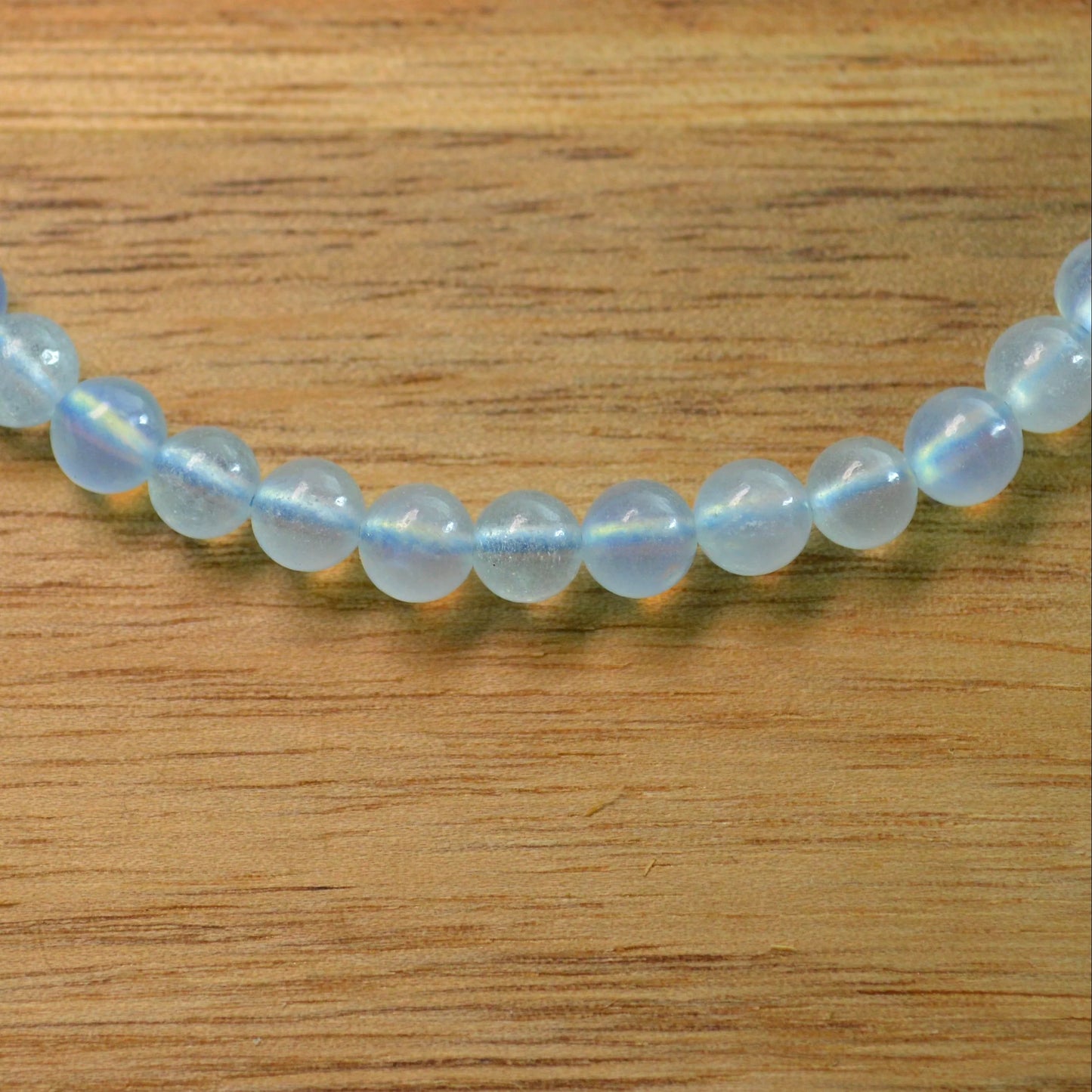 Aquamarin Fußkettchen - 4mm