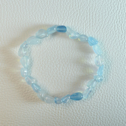 Aquamarin Nugget Armband