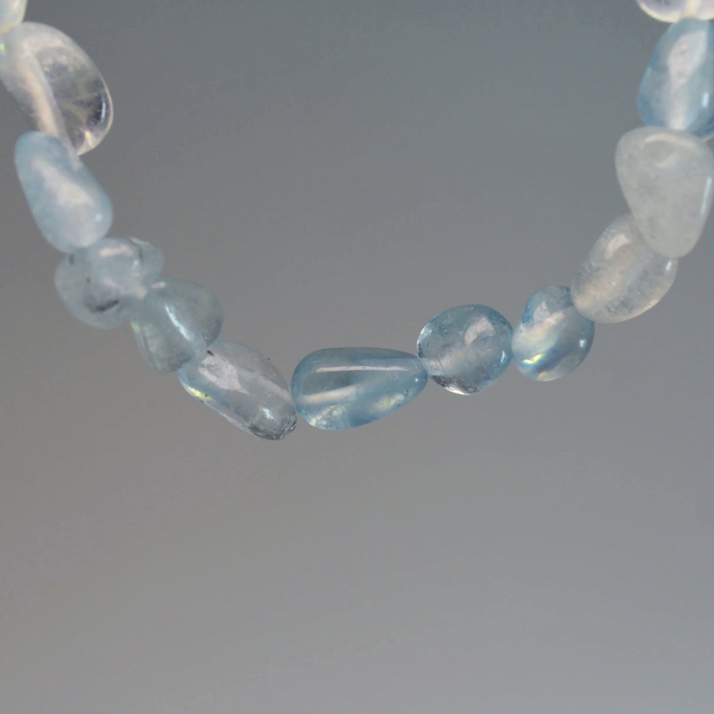 Aquamarin Nugget Armband