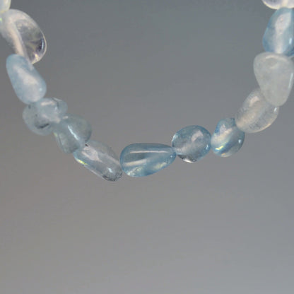 Aquamarin Nugget Armband