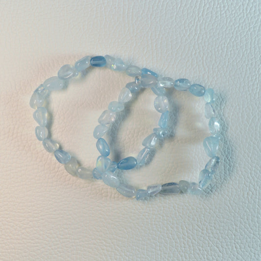 Aquamarin Nugget Armband