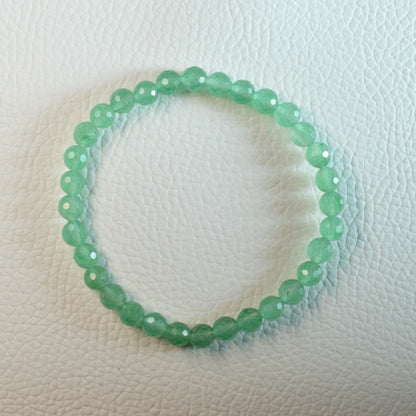 Grüner Aventurin Armband (facettiert) - 6mm