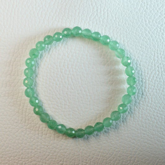 Grüner Aventurin Armband (facettiert) - 6mm