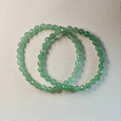 Grüner Aventurin Armband (facettiert) - 6mm