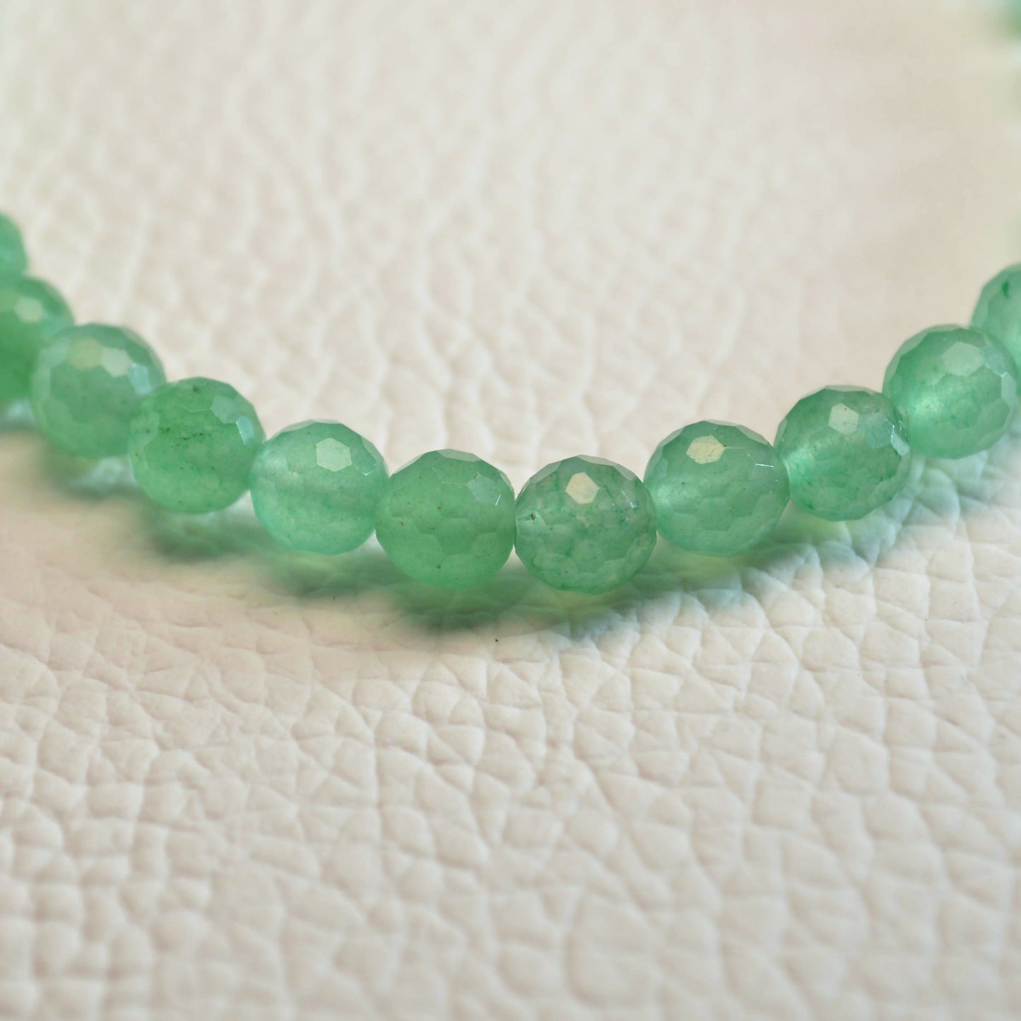 Grüner Aventurin Armband (facettiert) - 6mm
