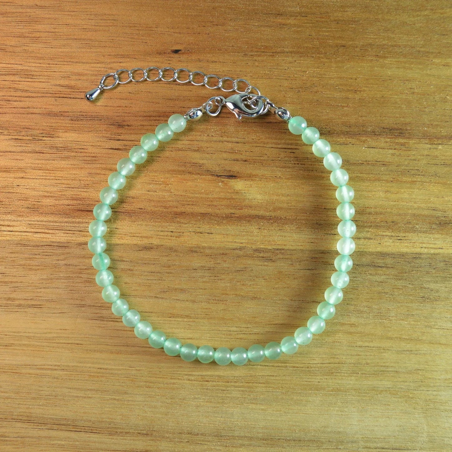 Grüner Aventurin Fußkettchen - 4mm